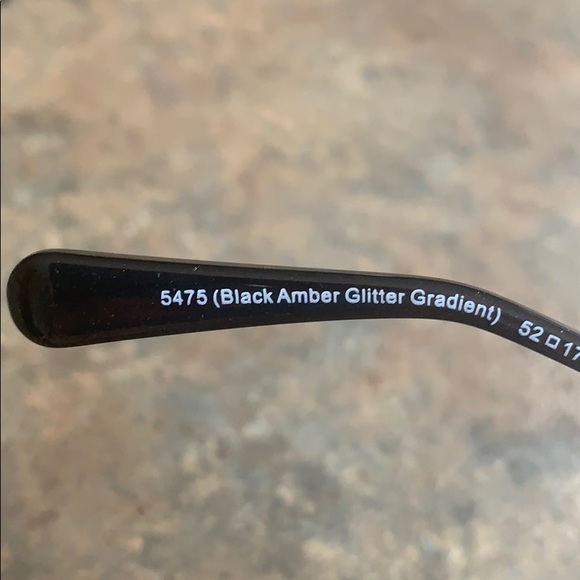 Coach 6107 NEW Frames Black Amber Glitter Gradient - Picture 6 of 8